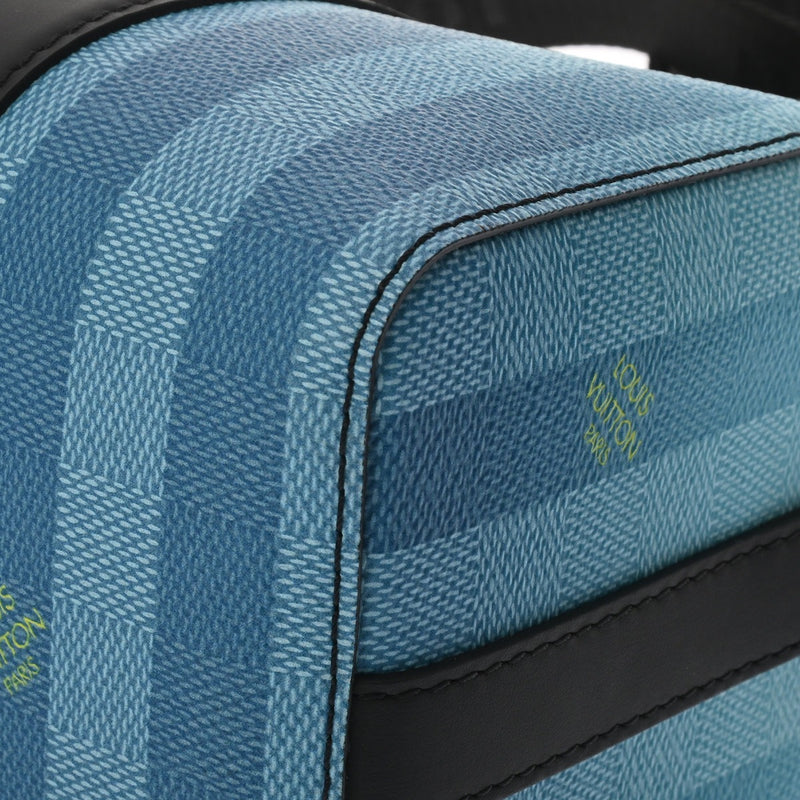 LOUIS VUITTON ルイヴィトン ダミエ ストライプ シティキーポル ブルー M59921 ユニセックス ダミエストライプキャンバス ショルダーバッグ Aランク 中古 銀蔵