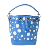 LOUIS VUITTON ルイヴィトン モノグラムアンプラント ナノノエ LV×YK 草間彌生 2WAY ブルークレール M81985 ボーイズ レザー ハンドバッグ 未使用 銀蔵