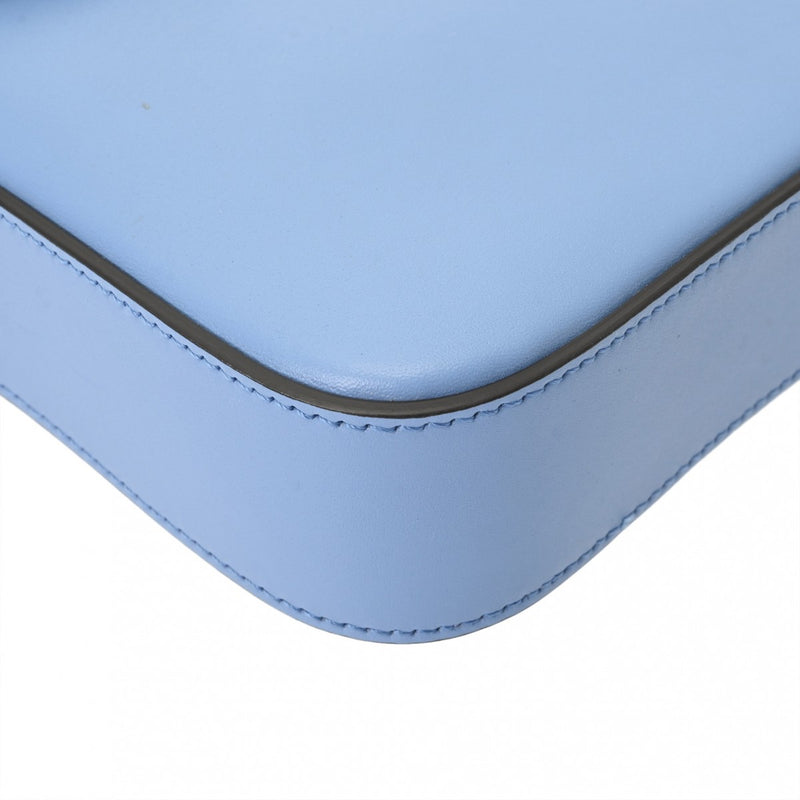 GUCCI グッチ バンブー ブルー 702106 レディース レザー ショルダーバッグ 新同 中古 銀蔵