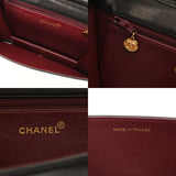 CHANEL シャネル マトラッセ プッシュロック チェーンショルダー 23cm ブラック レディース ラムスキン ショルダーバッグ ABランク 中古 銀蔵