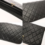 CHANEL シャネル マトラッセ プッシュロック チェーンショルダー 23cm ブラック レディース ラムスキン ショルダーバッグ ABランク 中古 銀蔵