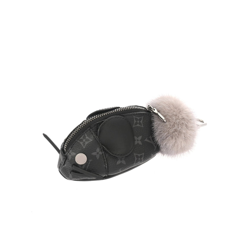 LOUIS VUITTON ルイヴィトン モノグラムエクリプス LVチンチラ キーリング ブラック M00962 メンズ モノグラムエクリプス ポーチ Aランク 中古 銀蔵