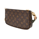 LOUIS VUITTON ルイヴィトン モノグラム ミュルティ ポシェット アクセソワール カーキ M44813 レディース モノグラムキャンバス ショルダーバッグ Aランク 中古 銀蔵