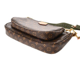 LOUIS VUITTON ルイヴィトン モノグラム ミュルティ ポシェット アクセソワール カーキ M44813 レディース モノグラムキャンバス ショルダーバッグ Aランク 中古 銀蔵