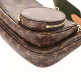 LOUIS VUITTON ルイヴィトン モノグラム ミュルティ ポシェット アクセソワール カーキ M44813 レディース モノグラムキャンバス ショルダーバッグ Aランク 中古 銀蔵