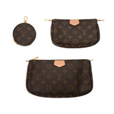 LOUIS VUITTON ルイヴィトン モノグラム ミュルティ ポシェット アクセソワール カーキ M44813 レディース モノグラムキャンバス ショルダーバッグ Aランク 中古 銀蔵