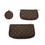 LOUIS VUITTON ルイヴィトン モノグラム ミュルティ ポシェット アクセソワール カーキ M44813 レディース モノグラムキャンバス ショルダーバッグ Aランク 中古 銀蔵
