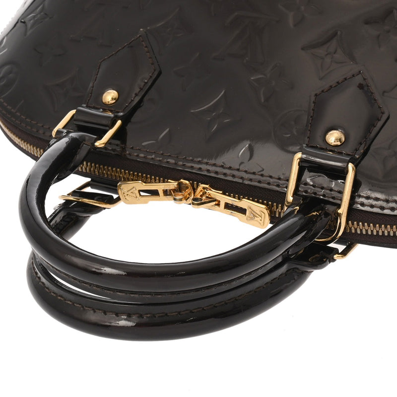 LOUIS VUITTON ルイヴィトン モノグラムヴェルニ アルマ PM アマラント M91611 レディース モノグラムヴェルニ ハンドバッグ Bランク 中古 銀蔵