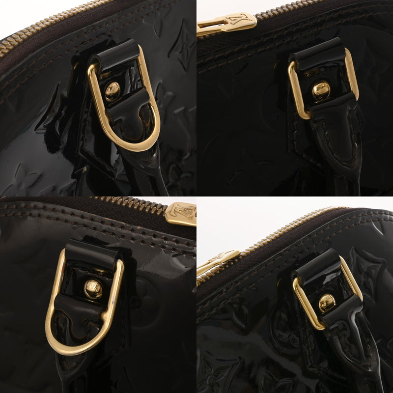 LOUIS VUITTON ルイヴィトン モノグラムヴェルニ アルマ PM アマラント M91611 レディース モノグラムヴェルニ ハンドバッグ Bランク 中古 銀蔵