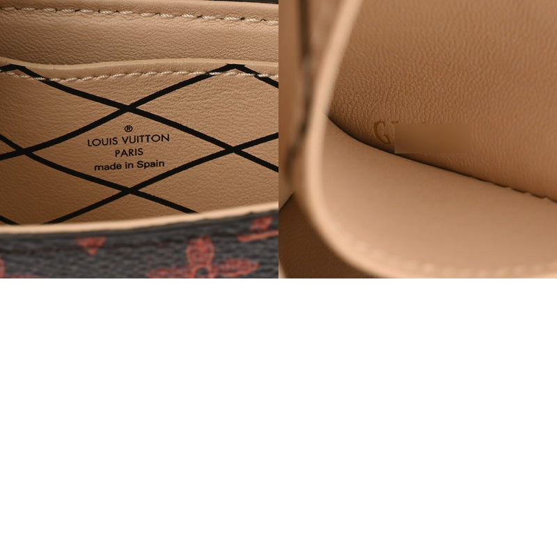 LOUIS VUITTON ルイヴィトン キャットグラム エッセンシャルトランク ブラウン M63892 ユニセックス モノグラムキャンバス レザー チャーム Aランク 中古 銀蔵