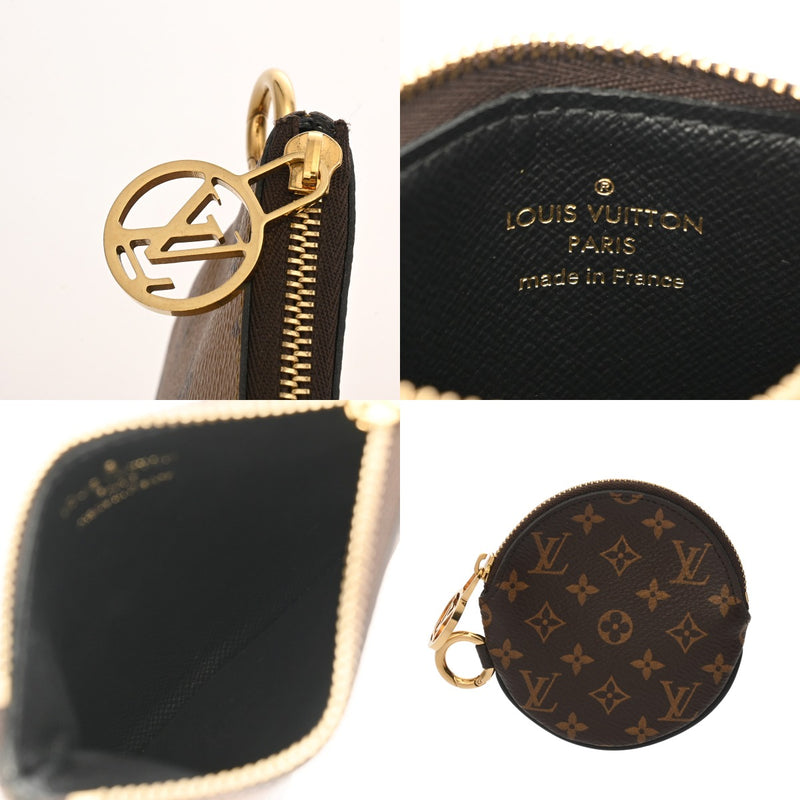 LOUIS VUITTON ルイヴィトン モノグラムリバース ジャイアントリバース ポシェットトリオ ブラウン/キャメル系 M68756 レディース モノグラムキャンバス ポーチ Aランク 中古 銀蔵