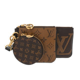 LOUIS VUITTON ルイヴィトン モノグラムリバース ジャイアントリバース ポシェットトリオ ブラウン/キャメル系 M68756 レディース モノグラムキャンバス ポーチ Aランク 中古 銀蔵