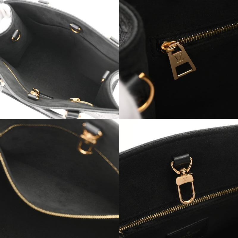 LOUIS VUITTON ルイヴィトン モノグラムアンプラント オンザゴー PM 2WAY ノワール M45653 レディース レザー ハンドバッグ Aランク 中古 銀蔵