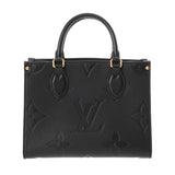 LOUIS VUITTON ルイヴィトン モノグラムアンプラント オンザゴー PM 2WAY ノワール M45653 レディース レザー ハンドバッグ Aランク 中古 銀蔵