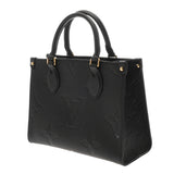 LOUIS VUITTON ルイヴィトン モノグラムアンプラント オンザゴー PM 2WAY ノワール M45653 レディース レザー ハンドバッグ Aランク 中古 銀蔵