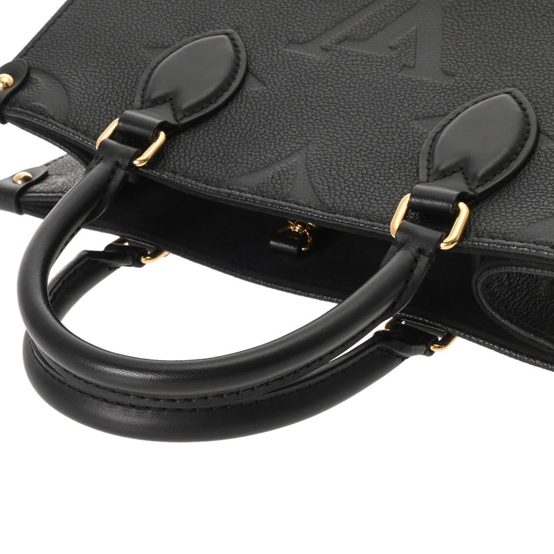 LOUIS VUITTON ルイヴィトン モノグラムアンプラント オンザゴー PM 2WAY ノワール M45653 レディース レザー ハンドバッグ Aランク 中古 銀蔵