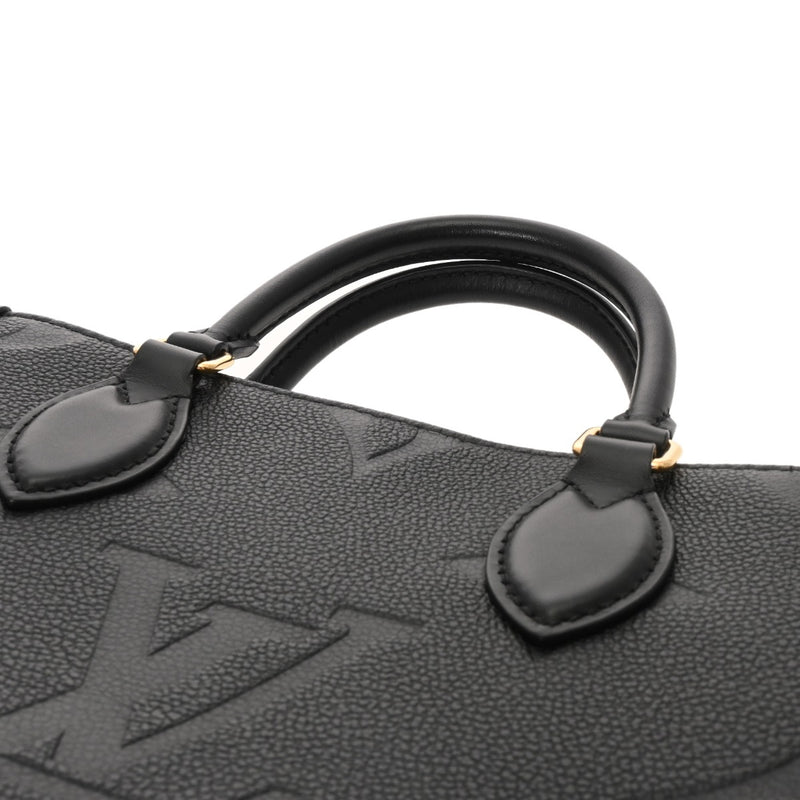LOUIS VUITTON ルイヴィトン モノグラムアンプラント オンザゴー PM 2WAY ノワール M45653 レディース レザー ハンドバッグ Aランク 中古 銀蔵
