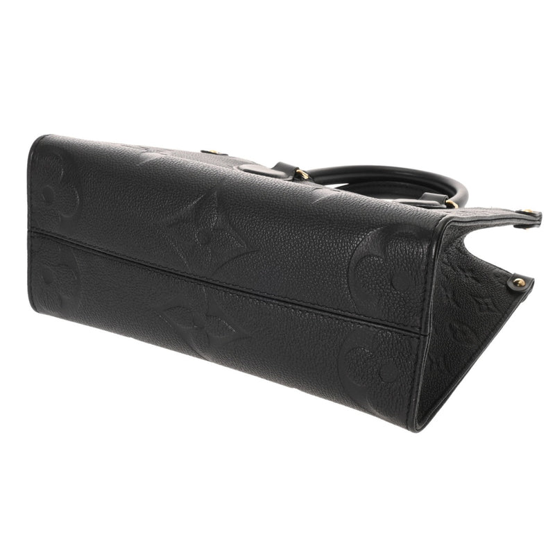 LOUIS VUITTON ルイヴィトン モノグラムアンプラント オンザゴー PM 2WAY ノワール M45653 レディース レザー ハンドバッグ Aランク 中古 銀蔵