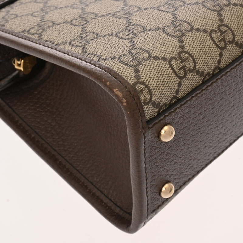 GUCCI グッチ オフィディア 2WAY ハンドバッグ ベージュ 693724 レディース GGスプリームキャンバス レザー ハンドバッグ Aランク 中古 銀蔵