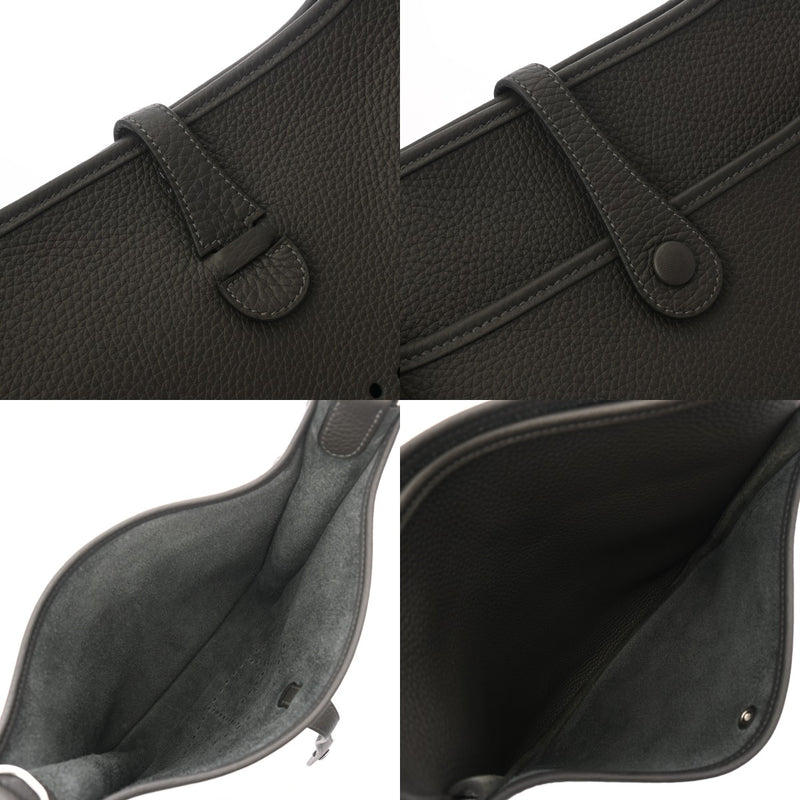 HERMES エルメス エブリン エヴリン3 PM グラファイト W刻印(2024年頃) ユニセックス トリヨンクレマンス ショルダーバッグ 新同 中古 銀蔵