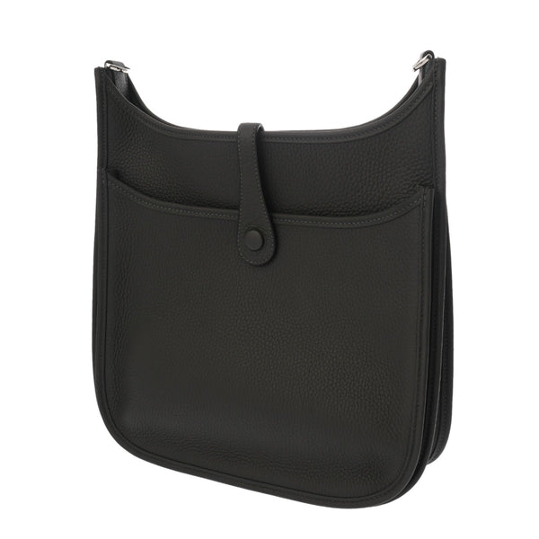 HERMES エルメス エブリン エヴリン3 PM グラファイト W刻印(2024年頃) ユニセックス トリヨンクレマンス ショルダーバッグ 新同 中古 銀蔵