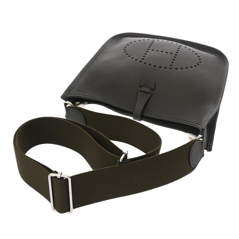 HERMES エルメス エブリン エヴリン3 PM グラファイト W刻印(2024年頃) ユニセックス トリヨンクレマンス ショルダーバッグ 新同 中古 銀蔵