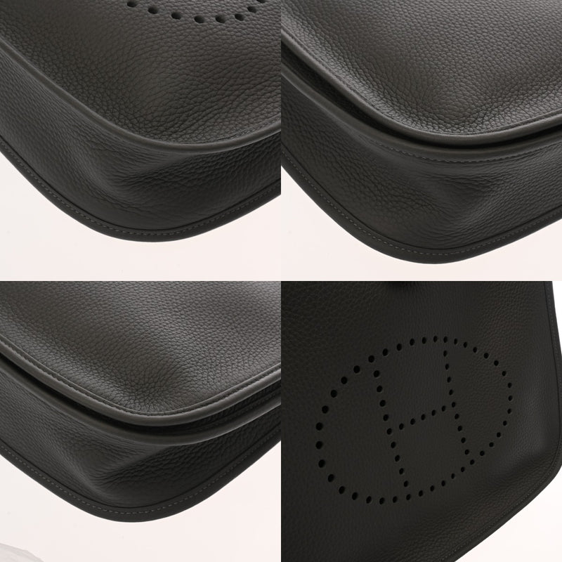 HERMES エルメス エブリン エヴリン3 PM グラファイト W刻印(2024年頃) ユニセックス トリヨンクレマンス ショルダーバッグ 新同 中古 銀蔵