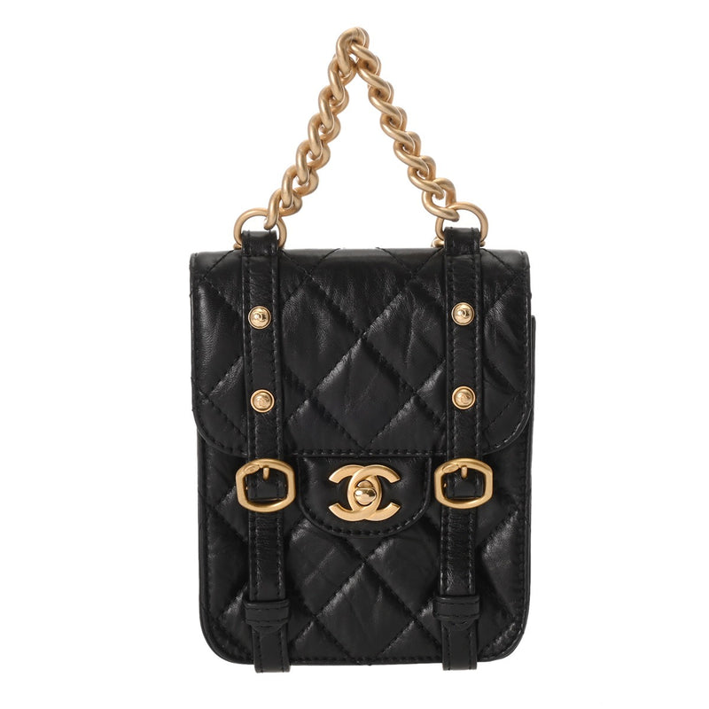 CHANEL シャネル マトラッセ 2WAY チェーンショルダー ブラック AS2695 レディース カーフ ショルダーバッグ Aランク 中古 銀蔵