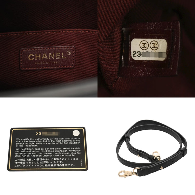 CHANEL シャネル エグゼクティブ ラージ ショッピングバッグ ブラック A69931 レディース レザー ハンドバッグ ABランク 中古 銀蔵