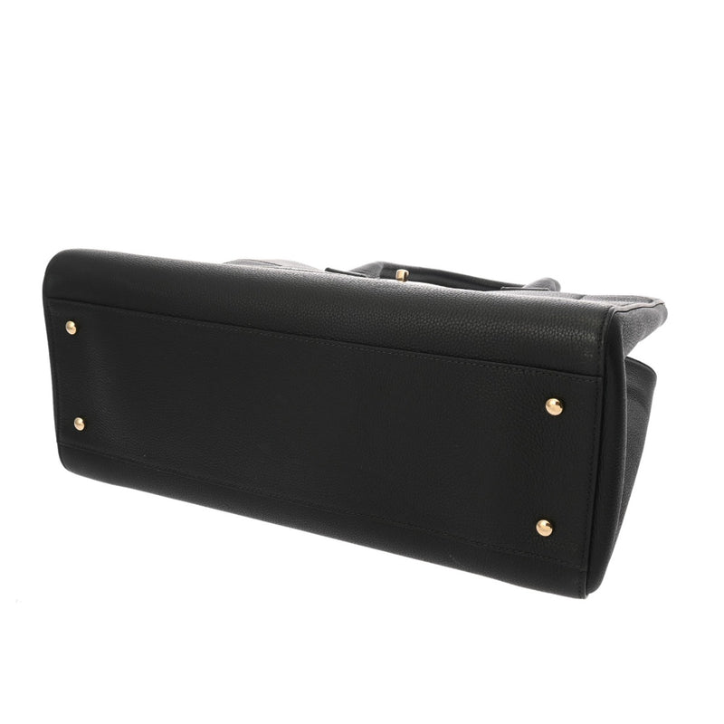 CHANEL シャネル エグゼクティブ ラージ ショッピングバッグ ブラック A69931 レディース レザー ハンドバッグ ABランク 中古 銀蔵