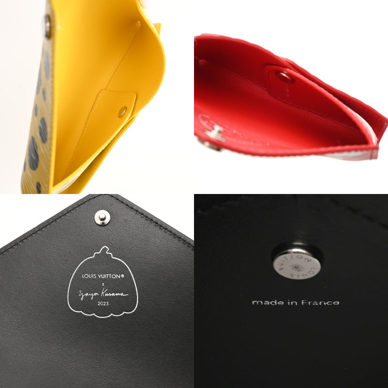 LOUIS VUITTON ルイヴィトン エピ ポシェットキリガミ 草間彌生 コラボ マルチカラー M81959 レディース レザー アクセサリーポーチ Aランク 中古 銀蔵