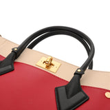 LOUIS VUITTON ルイヴィトン モノグラム オンマイサイド MM ルージュピラット M53824 レディース カーフレザー/モノグラムキャンバス 2WAYバッグ Aランク 中古 銀蔵