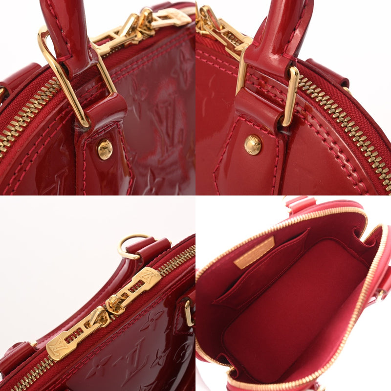 LOUIS VUITTON ルイヴィトン モノグラムヴェルニ アルマ BB ポムダムール M91606 レディース モノグラムヴェルニ ハンドバッグ ABランク 中古 銀蔵