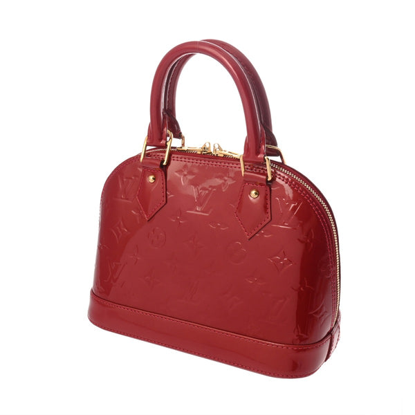 LOUIS VUITTON ルイヴィトン モノグラムヴェルニ アルマ BB ポムダムール M91606 レディース モノグラムヴェルニ ハンドバッグ ABランク 中古 銀蔵