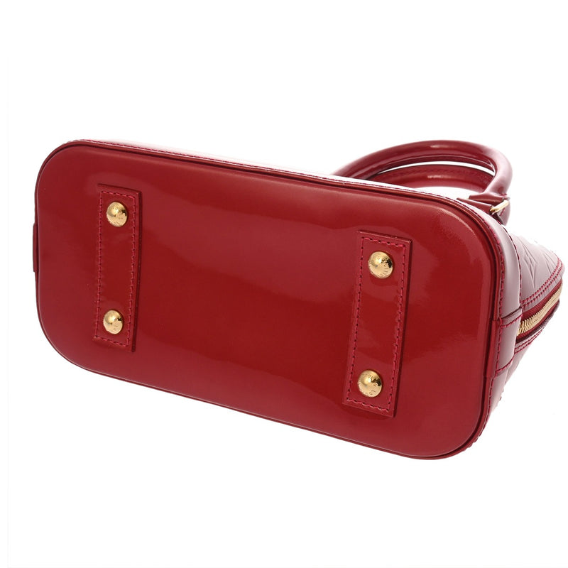 LOUIS VUITTON ルイヴィトン モノグラムヴェルニ アルマ BB ポムダムール M91606 レディース モノグラムヴェルニ ハンドバッグ ABランク 中古 銀蔵