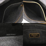 PRADA プラダ カナパ トートバッグ ブラック 1BG642 レディース デニム ハンドバッグ ABランク 中古 銀蔵