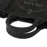 PRADA プラダ カナパ トートバッグ ブラック 1BG642 レディース デニム ハンドバッグ ABランク 中古 銀蔵
