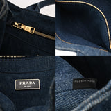 PRADA プラダ カナパ ミニ ブラック 1BG439 レディース キャンバス ハンドバッグ Bランク 中古 銀蔵