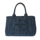 PRADA プラダ カナパ ミニ ブラック 1BG439 レディース キャンバス ハンドバッグ Bランク 中古 銀蔵