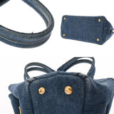 PRADA プラダ カナパ ミニ ブラック 1BG439 レディース キャンバス ハンドバッグ Bランク 中古 銀蔵