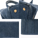 PRADA プラダ カナパ ミニ ブラック 1BG439 レディース キャンバス ハンドバッグ Bランク 中古 銀蔵