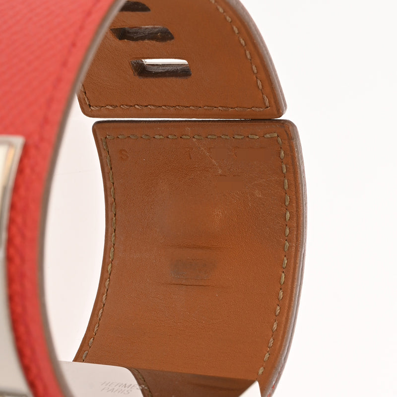 HERMES エルメス コリエドシアン GM ローズジャイプール シルバー金具 T刻印(2015年頃) ユニセックス ヴォーエプソン ブレスレット ABランク 中古 銀蔵