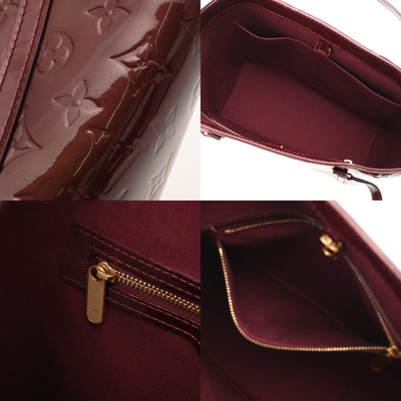 LOUIS VUITTON ルイヴィトン モノグラムヴェルニ アヴァロン MM ルージュフォーヴィスト M91744 レディース ヴェルニ ハンドバッグ Bランク 中古 銀蔵