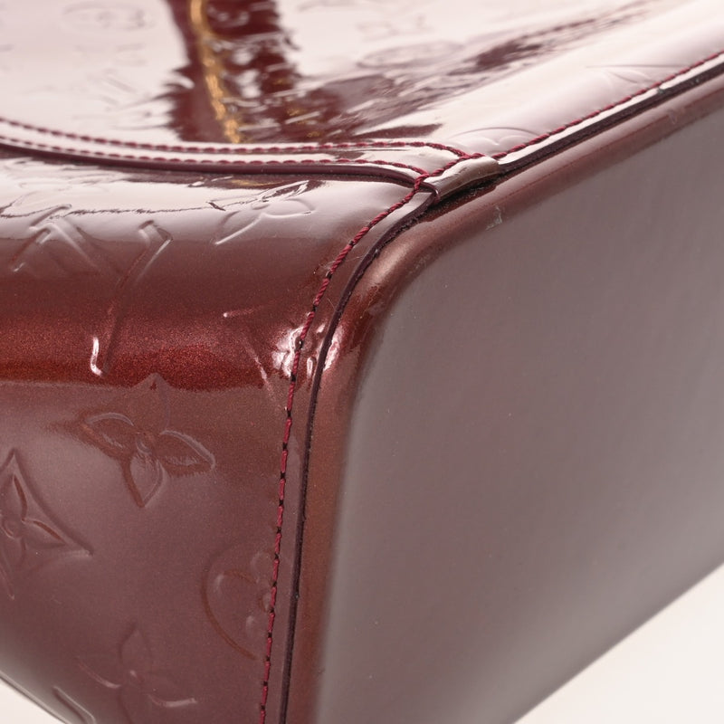 LOUIS VUITTON ルイヴィトン モノグラムヴェルニ アヴァロン MM ルージュフォーヴィスト M91744 レディース ヴェルニ ハンドバッグ Bランク 中古 銀蔵