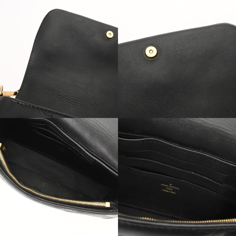 LOUIS VUITTON ルイヴィトン バブルグラム ウォレットオンストラップ 3WAY ノワール M81398 レディース レザー ショルダーバッグ ABランク 中古 銀蔵