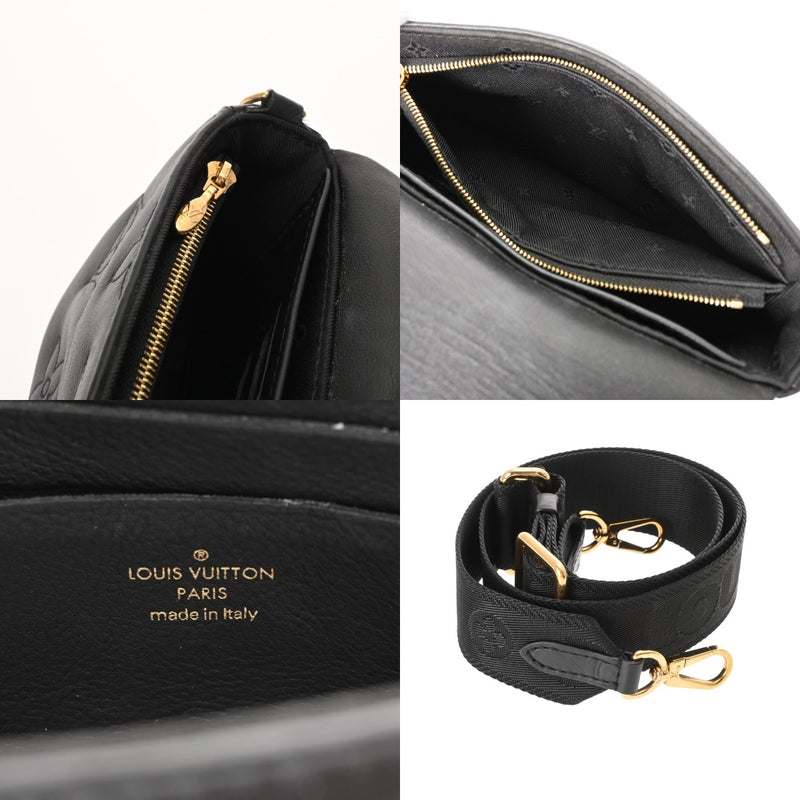 LOUIS VUITTON ルイヴィトン バブルグラム ウォレットオンストラップ 3WAY ノワール M81398 レディース レザー ショルダーバッグ ABランク 中古 銀蔵