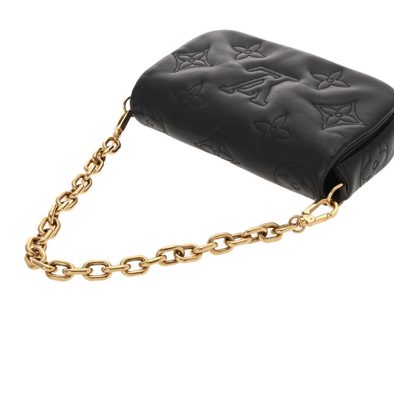 LOUIS VUITTON ルイヴィトン バブルグラム ウォレットオンストラップ 3WAY ノワール M81398 レディース レザー ショルダーバッグ ABランク 中古 銀蔵