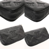 LOUIS VUITTON ルイヴィトン バブルグラム ウォレットオンストラップ 3WAY ノワール M81398 レディース レザー ショルダーバッグ ABランク 中古 銀蔵