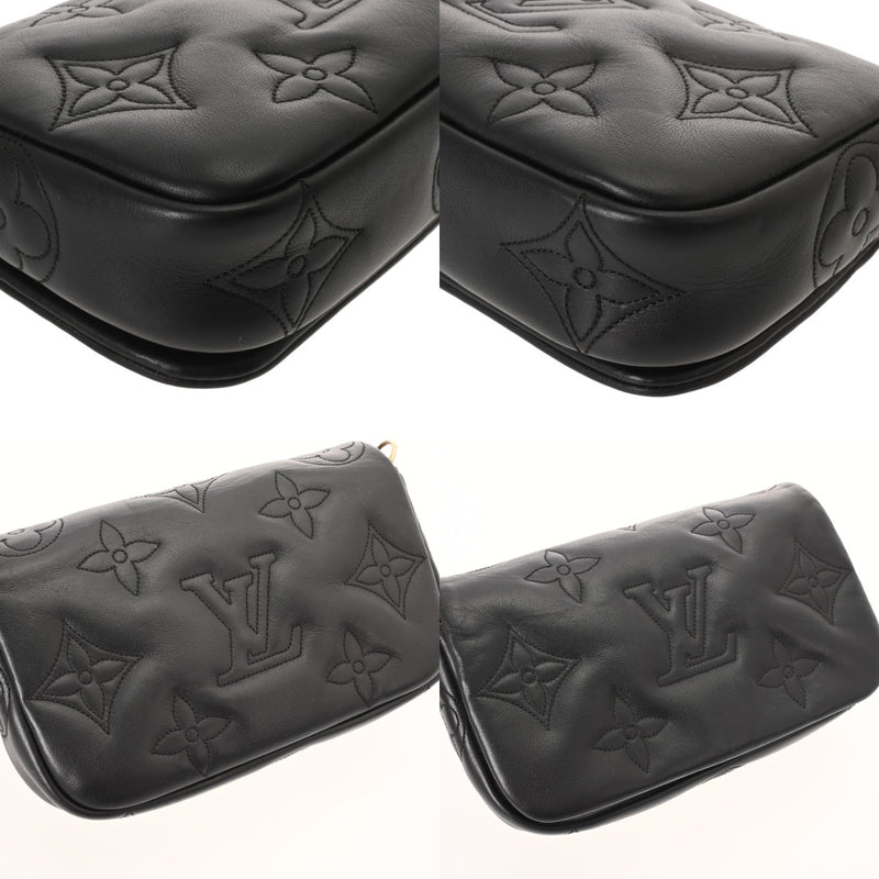 LOUIS VUITTON ルイヴィトン バブルグラム ウォレットオンストラップ 3WAY ノワール M81398 レディース レザー ショルダーバッグ ABランク 中古 銀蔵