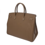 HERMES エルメス バーキン 40 エトゥープ Z刻印(2021年頃) ユニセックス トゴ ハンドバッグ Aランク 中古 銀蔵